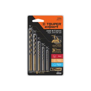 Juego De 5 Brocas Hss Para Metal, Truper Expert 11394