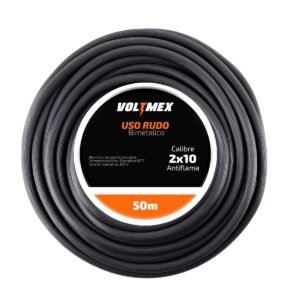 Cable Uso Rudo 2x10 Awg 50 Metros