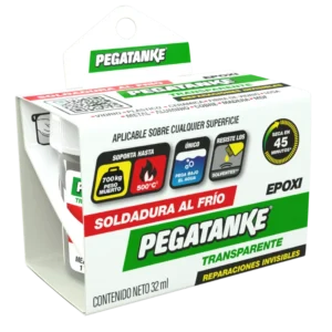 Soldadura al frío epóxico transparente Pegatanke