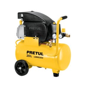 Compresor lubricado, 20L, 2-1/2HP, horizontal, 127V, PRETUL 23065