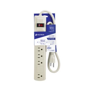 Multicontacto 14 AWG 6 entradas supresor de picos 450 joules 47184