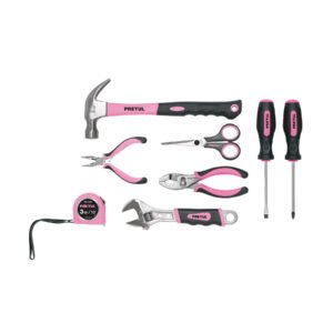 Juego De Herramientas Rosa, 8 Piezas Pretul 21251