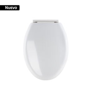 Asiento p/WC one piece, cierre lento, cerrado, blanco, AQUA 45497