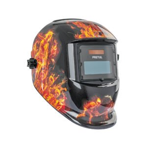 Careta electrónica para soldar sombra 9-13, fuego, PRETUL 27355