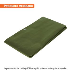 Lona uso rudo 2 x 3 m, verde olivo, 240 g/m2, TRUPER EXPERT, 16373