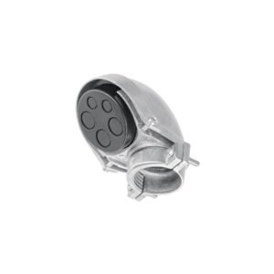 Mufa con abrazadera para tubo 1-1/4', Volteck, 46943
