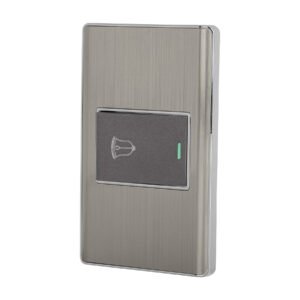 Placa armada acero 1 interruptor de timbre 1.5 mód, Lisboa 47843