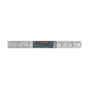 Regla 30 cm de acero inoxidable, TRUPER, 14387