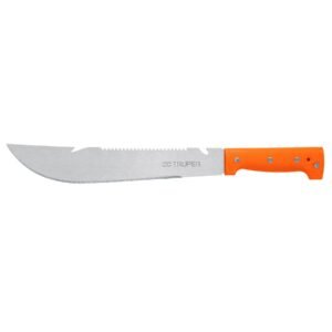 Machete rambo 12", cacha remachada naranja, TRUPER 100654