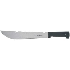 Machete rambo 12", cacha inyectada negra, TRUPER 100655